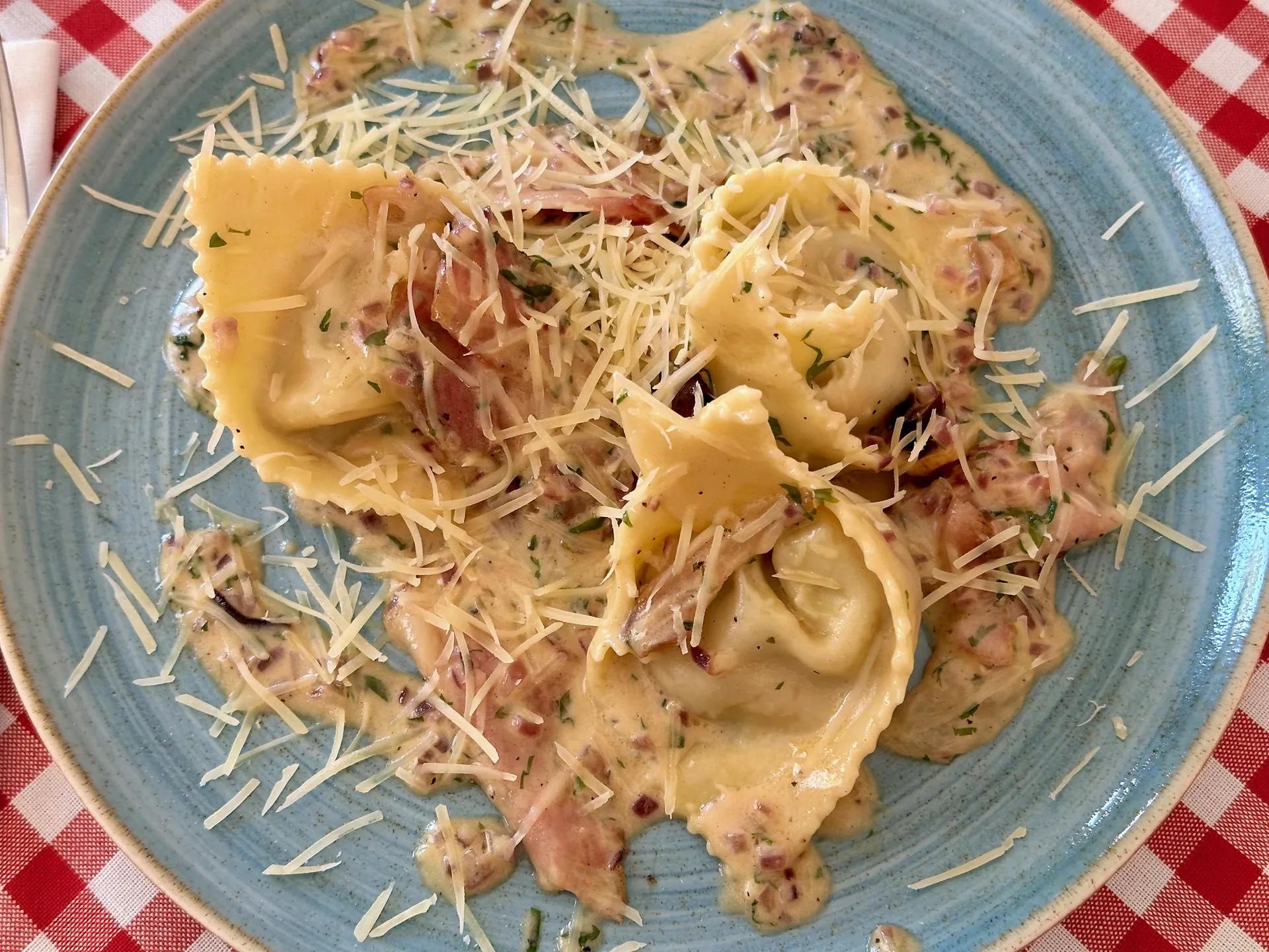 Tortelloni preparados en Pastalegre